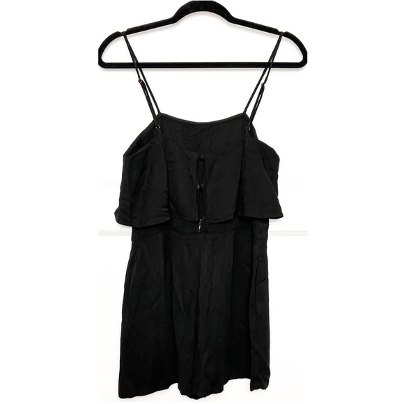 KARINA GRIMALDI 70s Ruffled Square Neck Sleeveless High Waist Playsuit Romper M - Picture 4 of 6